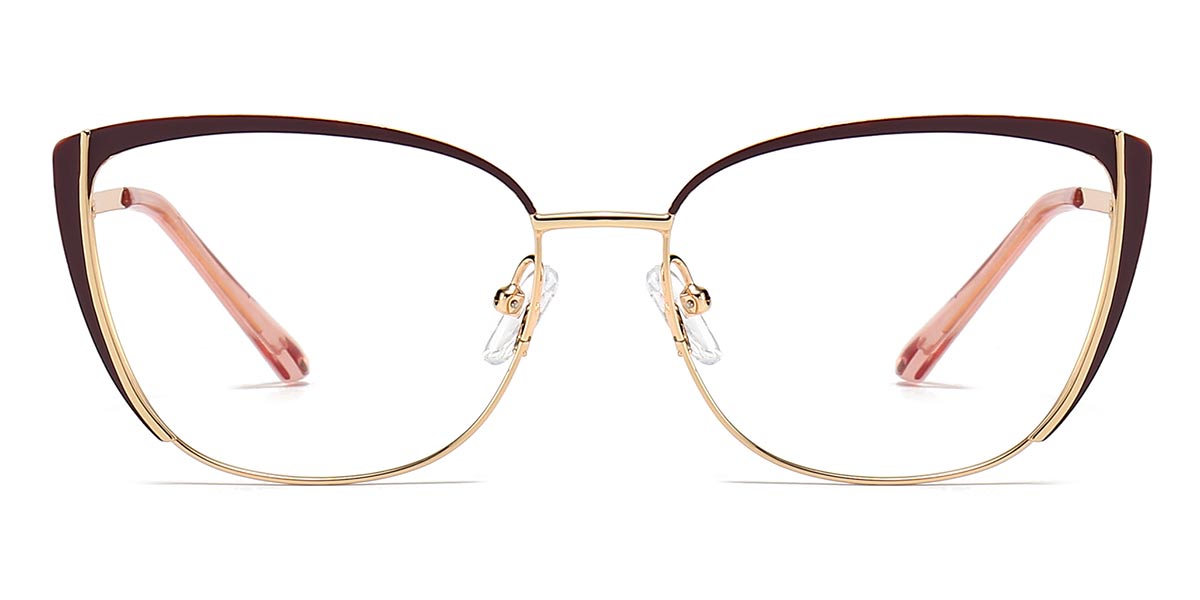 Wine - Cat eye Glasses - Emery
