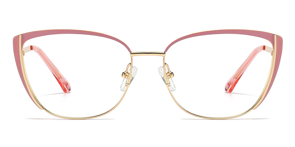 Pink - Cat eye Glasses - Emery