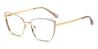 Gold White Emery - Cat Eye Glasses