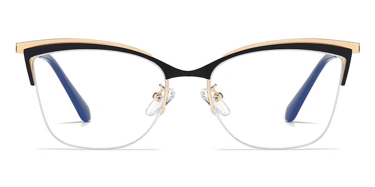 Black - Cat eye Glasses - Hailey