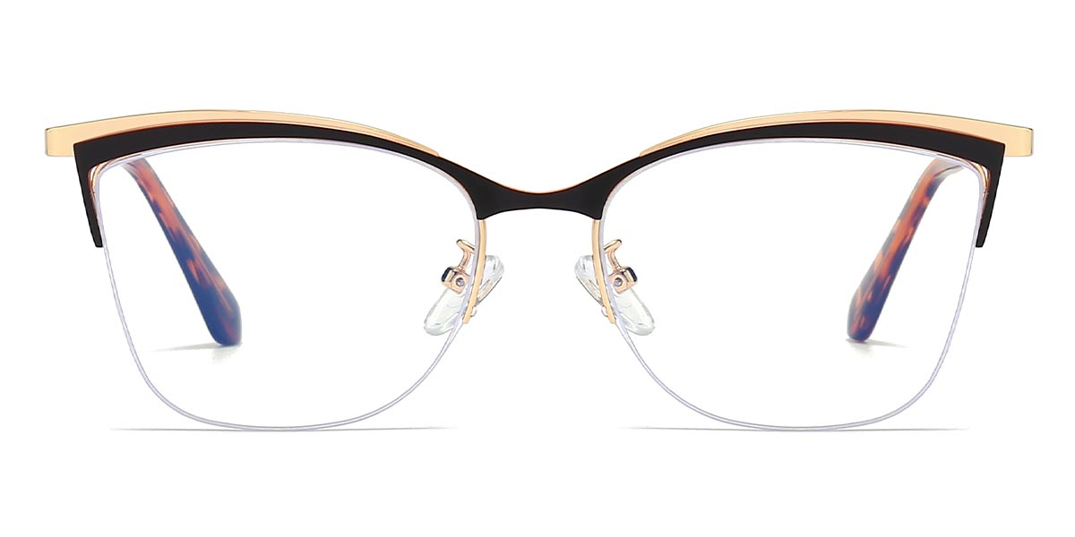 Brown - Cat eye Glasses - Hailey