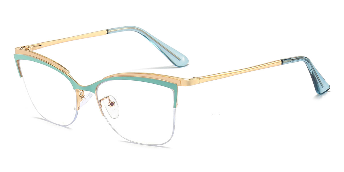 Green Hailey - Cat eye Glasses