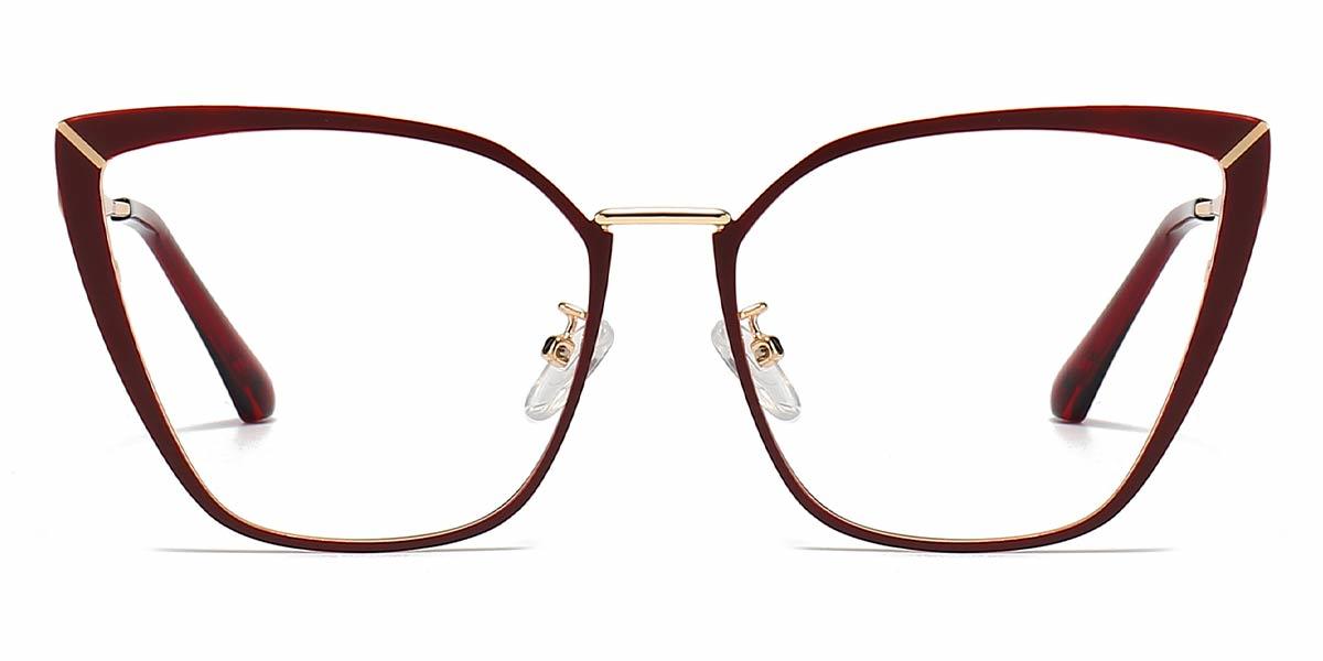 Burgundy Kennedy - Cat Eye Glasses