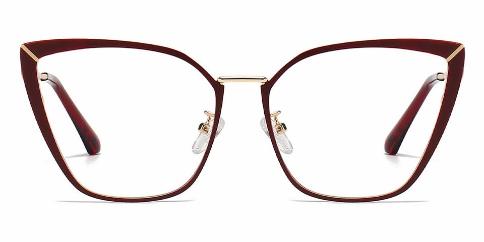 Burgundy Kennedy - Cat Eye Glasses