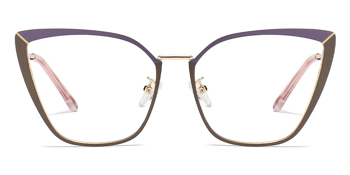 Purple Brown Kennedy - Cat Eye Glasses