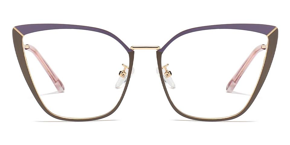 Purple Brown Kennedy - Cat Eye Glasses