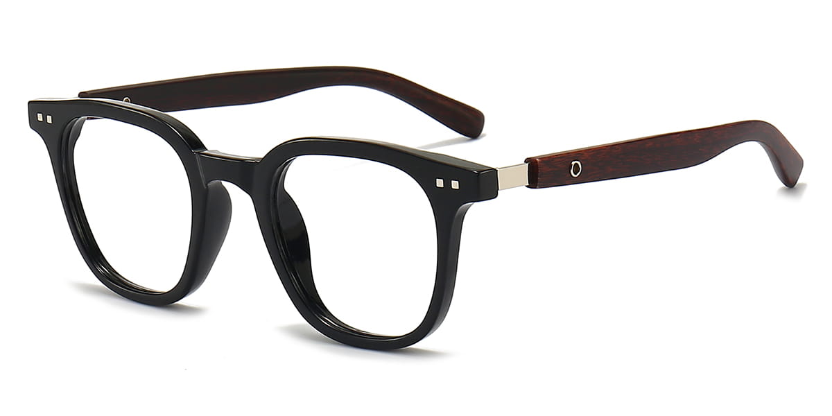 Black - Square Glasses - Cooper