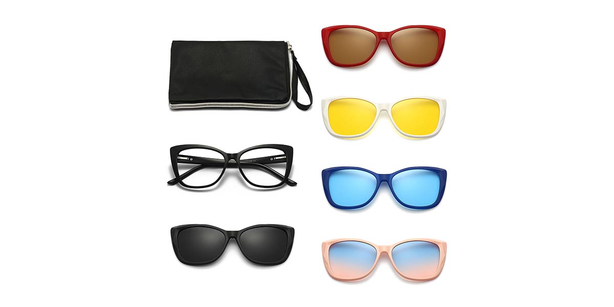 Colour - Cat eye Clip-On Sunglasses - Thandie