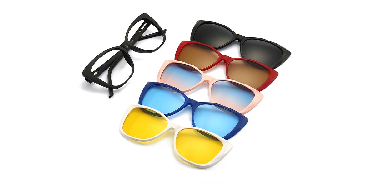 Colour Thandie - Cat eye Clip-On Sunglasses