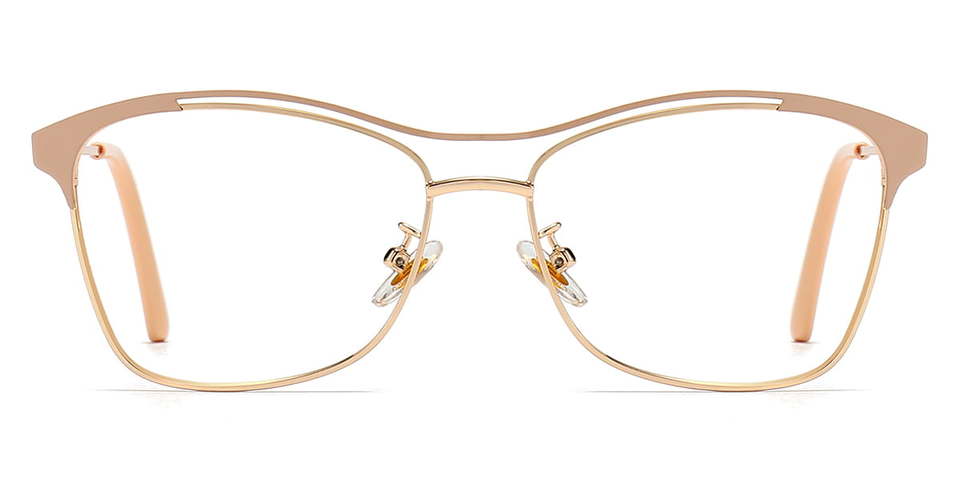 Gold Khaki Brielle - Cat Eye Glasses