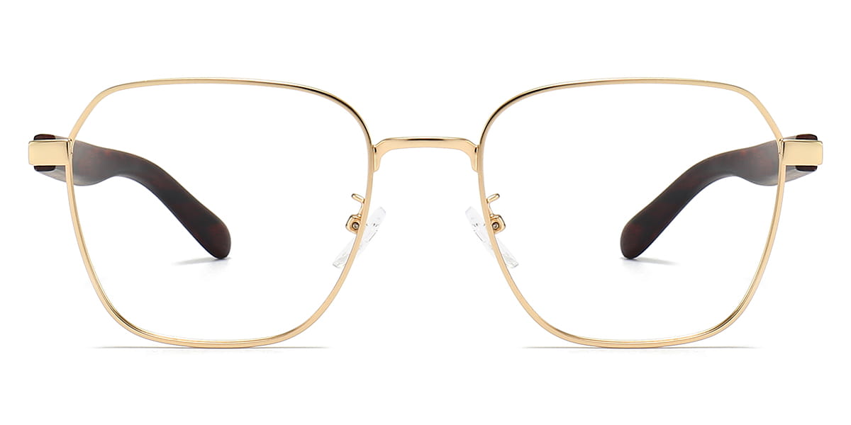 Gold - Square Glasses - Declan