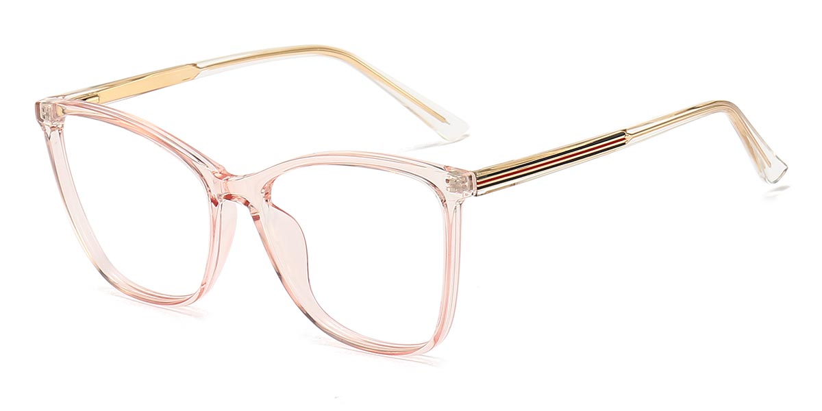 Pink - Rectangle Glasses - Ligeia