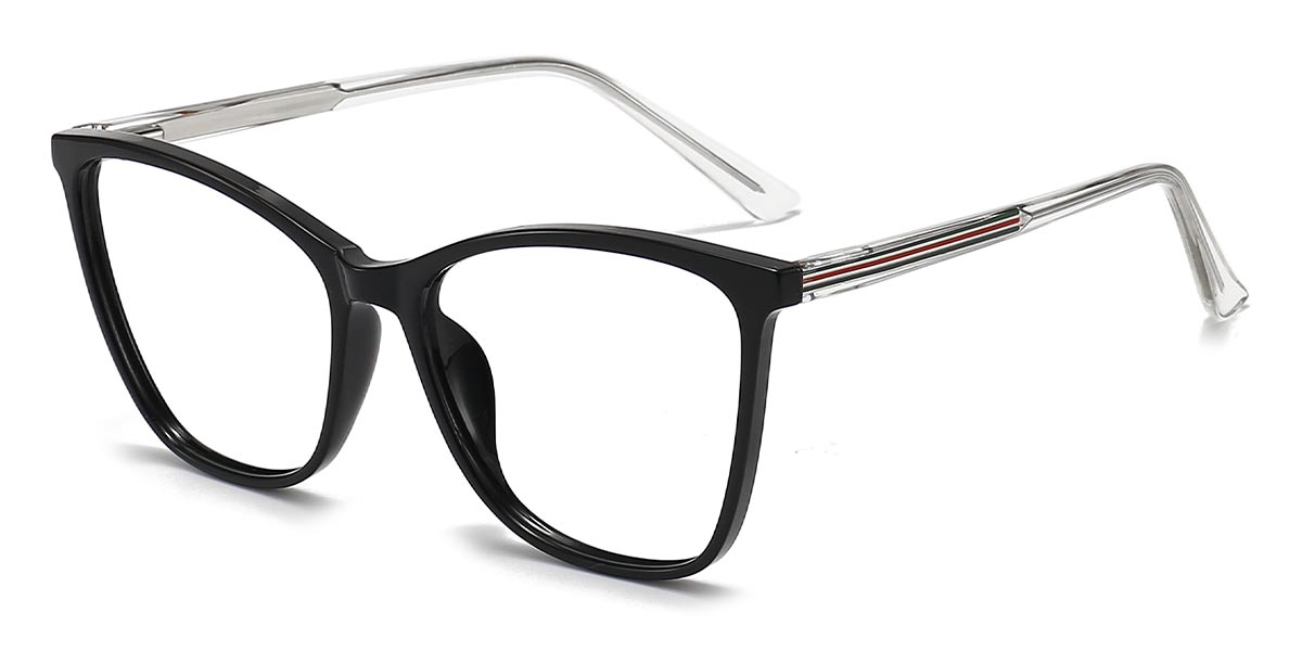 Black - Rectangle Glasses - Ligeia
