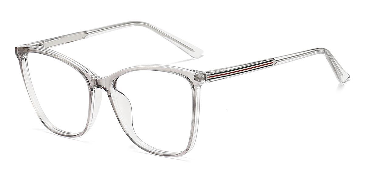 Light Grey Ligeia - Rectangle Glasses