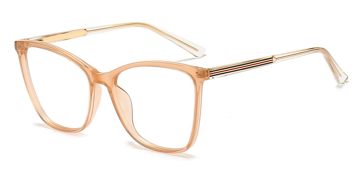 Orange - Rectangle Glasses - Ligeia