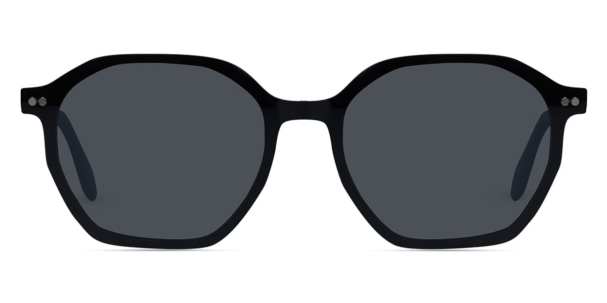 Black Eilidh - Square Clip-On Sunglasses