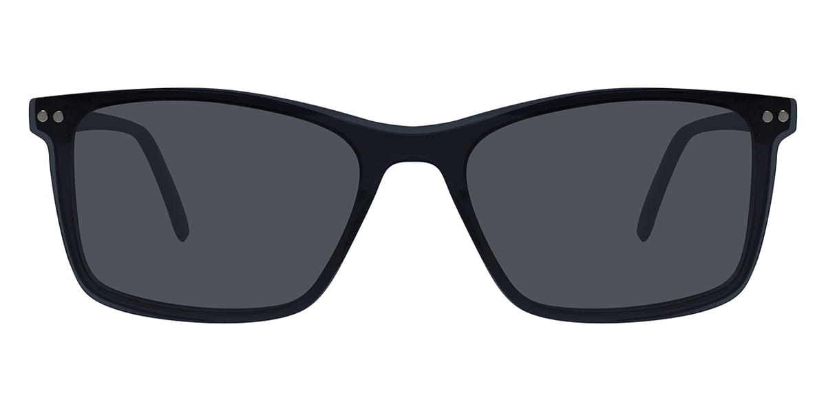 Grey Zbigniew - Rectangle Clip-On Sunglasses