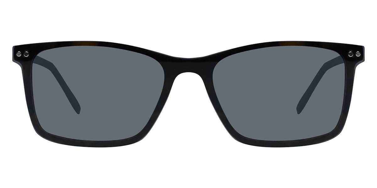 Tortoiseshell Zbigniew - Rectangle Clip-On Sunglasses