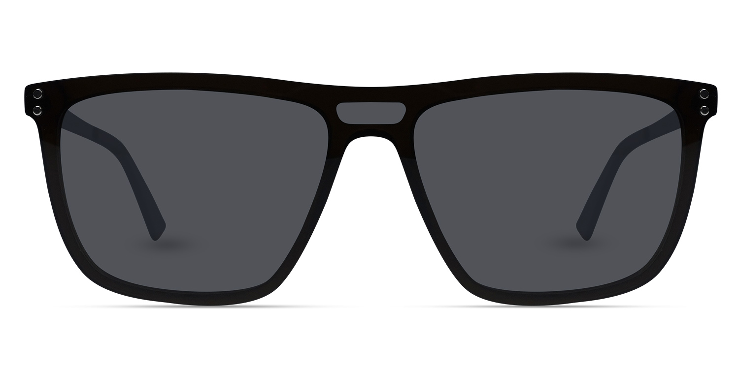 Brown - Aviator Clip-On Sunglasses - Grovere