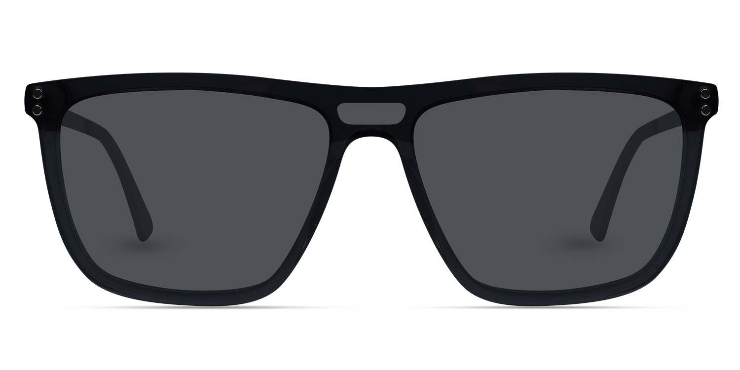 Grey - Aviator Clip-On Sunglasses - Grovere