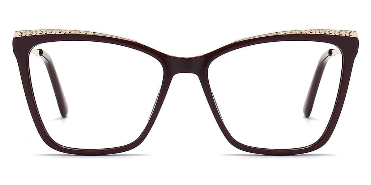 Deep Brown Waylon - Cat Eye Glasses