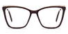 Deep Brown Waylon - Cat Eye Glasses