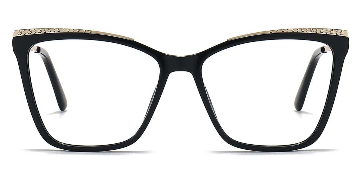 Black - Cat eye Glasses - Waylon