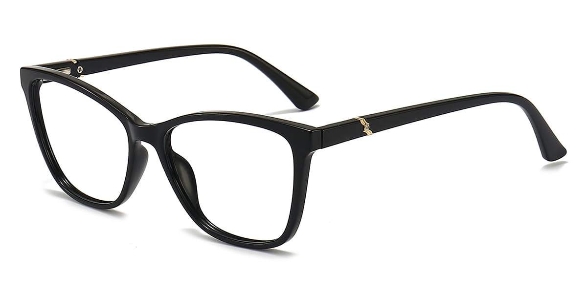 Black Everett - Oval Glasses