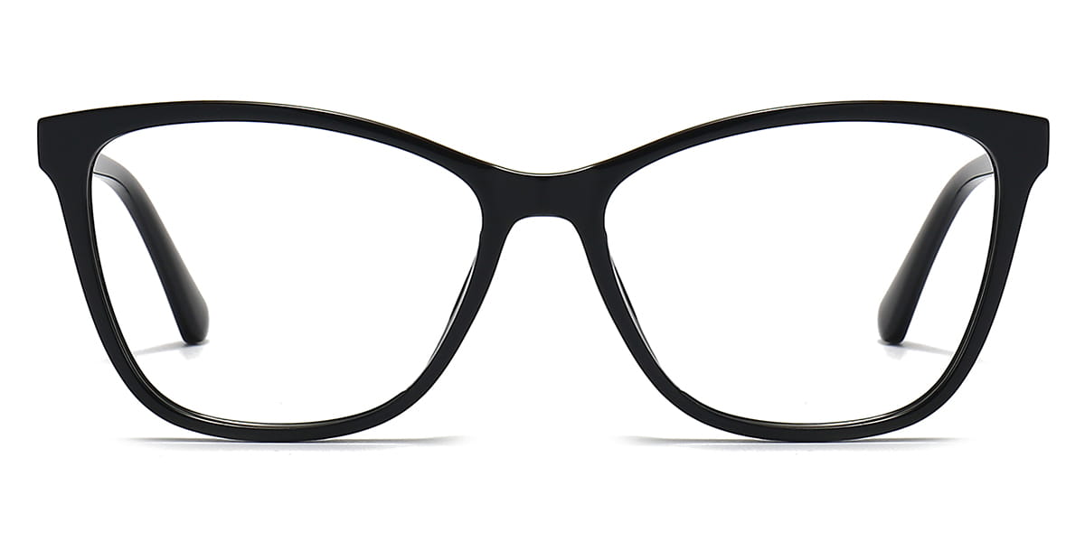 Black Everett - Oval Glasses