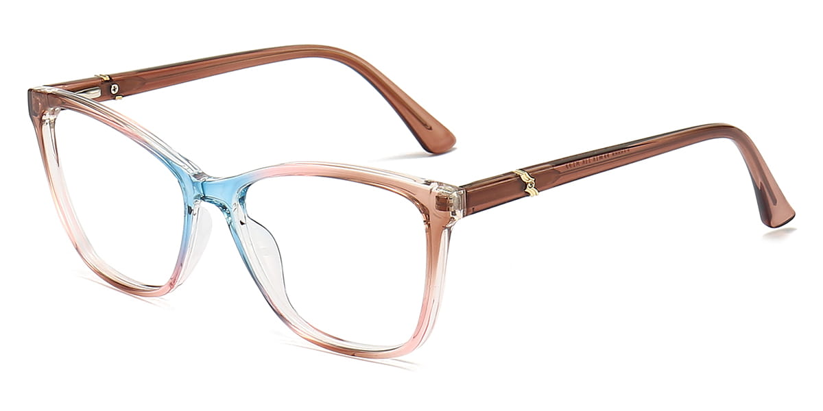 Tawny Pink Blue - Oval Glasses - Everett