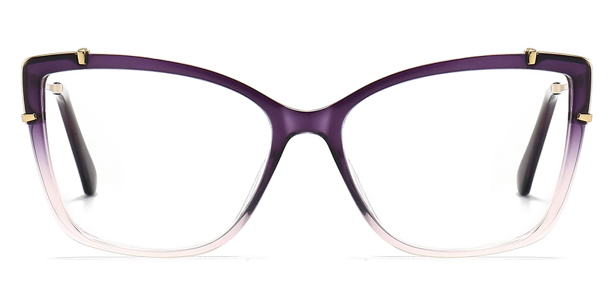 Purple - Square Glasses - Piper