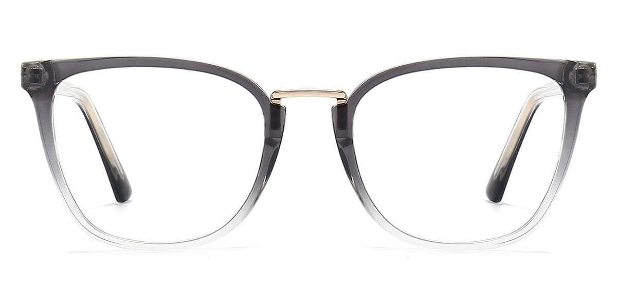 Gradient Grey - Square Glasses - Evan