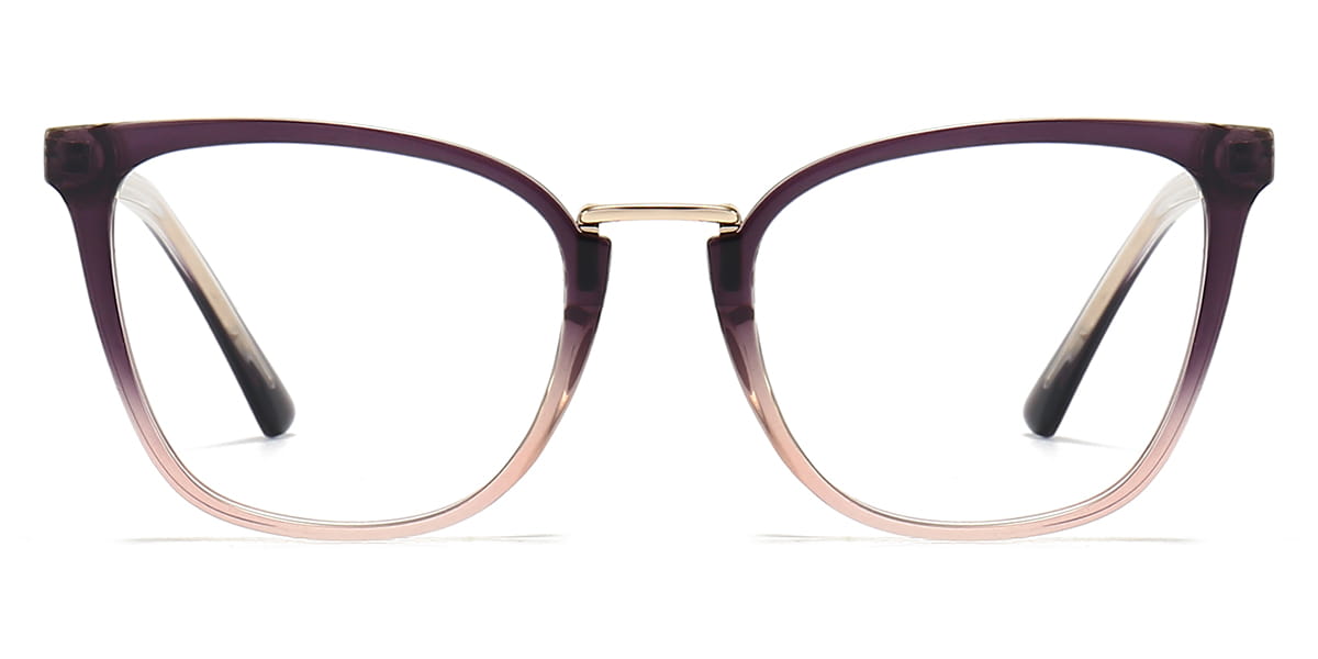 Purple - Square Glasses - Evan