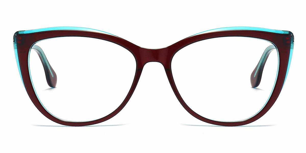 Blue Red Cole - Cat Eye Glasses
