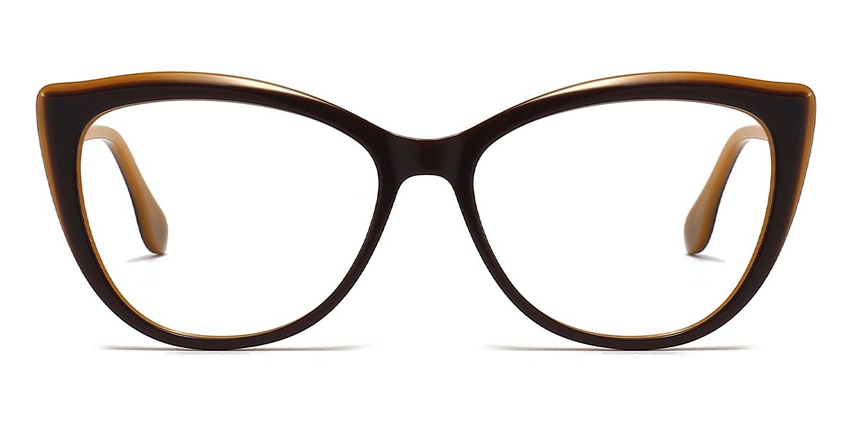 Brown - Cat eye Glasses - Cole