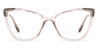 Transparent Purple Karter - Cat Eye Glasses