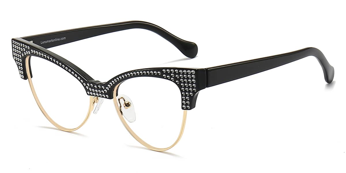 Black - Cat eye Glasses - Amari