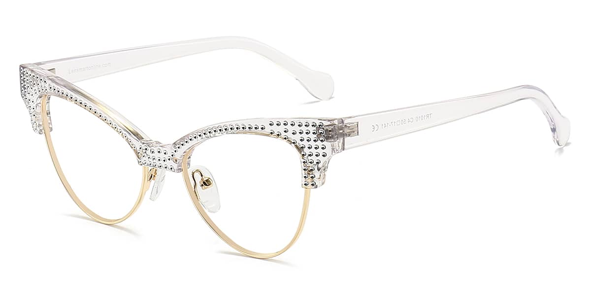 Clear - Cat eye Glasses - Amari