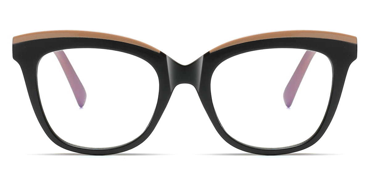 Black Khaki Maggie - Cat Eye Glasses