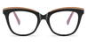 Black Khaki Maggie - Cat Eye Glasses