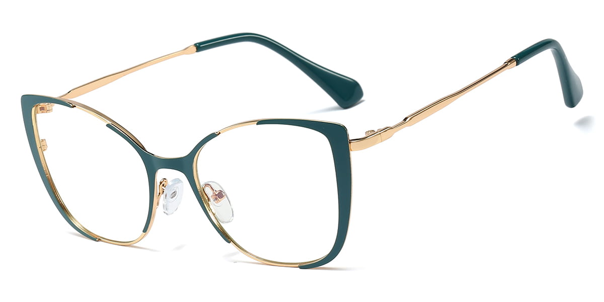 Green - Square Glasses - Aiyana