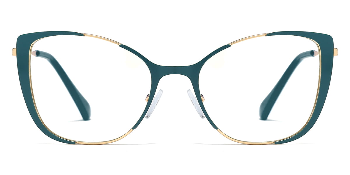 Green Aiyana - Square Glasses