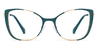 Gold Green Aiyana - Square Glasses