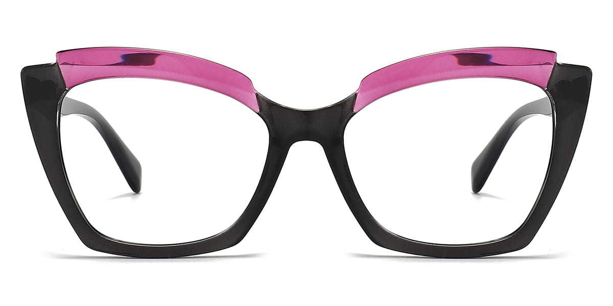 Black Purple Isaiah - Cat Eye Glasses