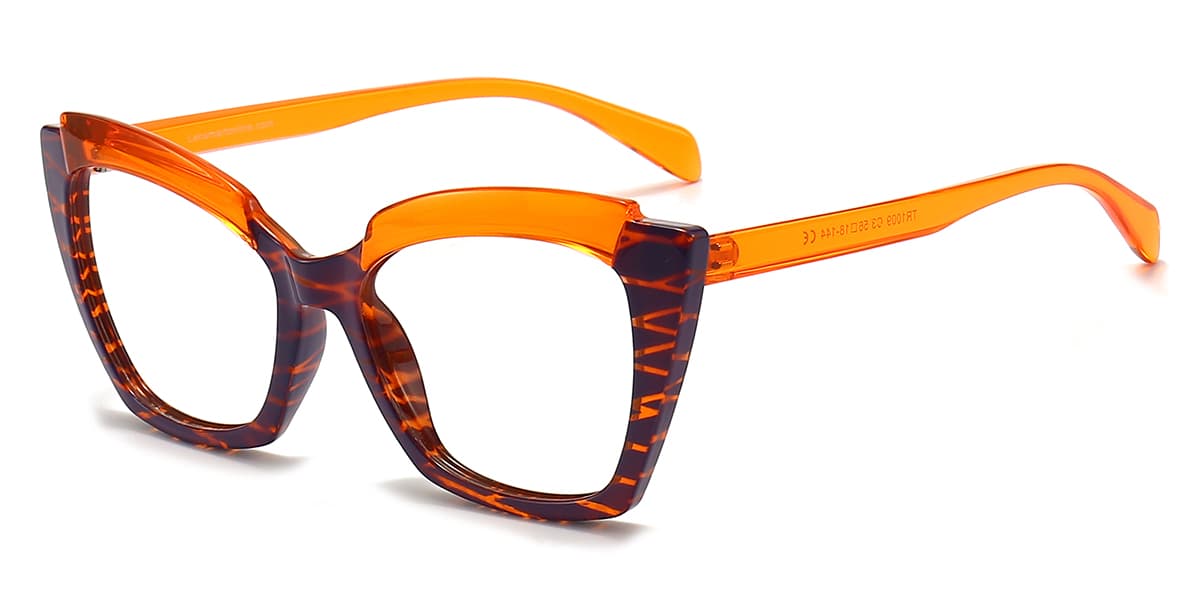 Orange Purple Isaiah - Cat eye Glasses