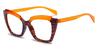 Orange Tortoiseshell Isaiah - Cat Eye Glasses