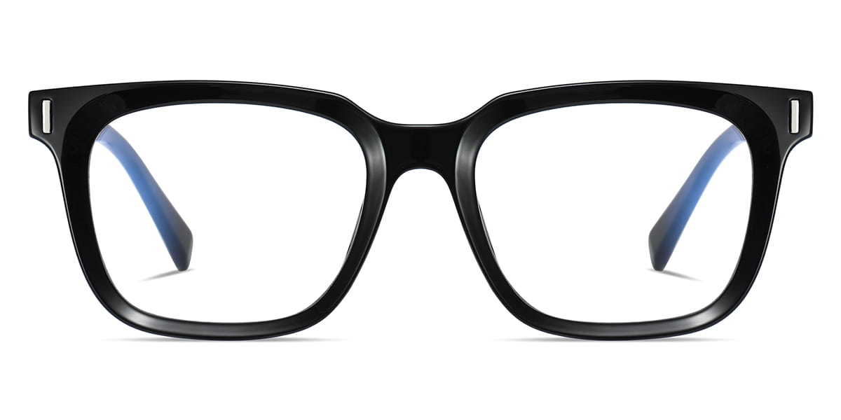 Black Everly - Rectangle Glasses