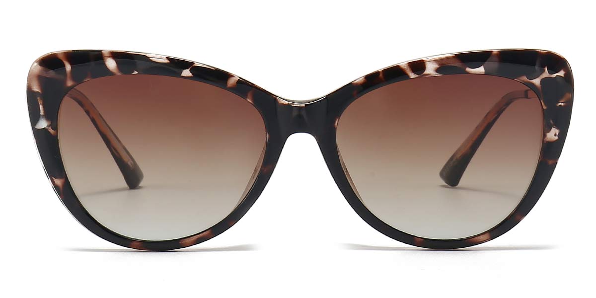 Tortoiseshell Elena - Cat eye Clip-On Sunglasses
