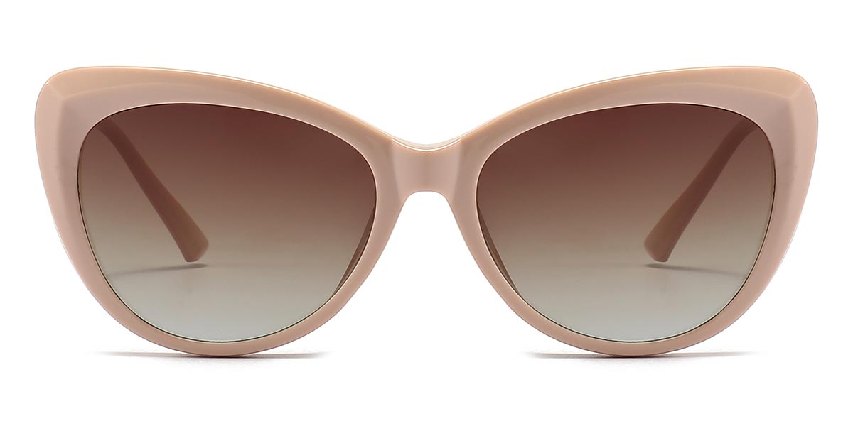 Pink - Cat eye Clip-On Sunglasses - Elena