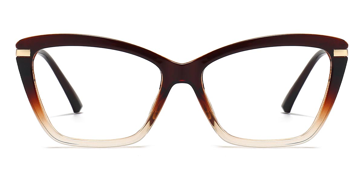 Tawny Clear Matthew - Cat eye Clip-On Sunglasses